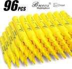 Buecs Highlighters Bulk Pack, Chisel Tip, Fluorescent Yellow, suitable - Image 2