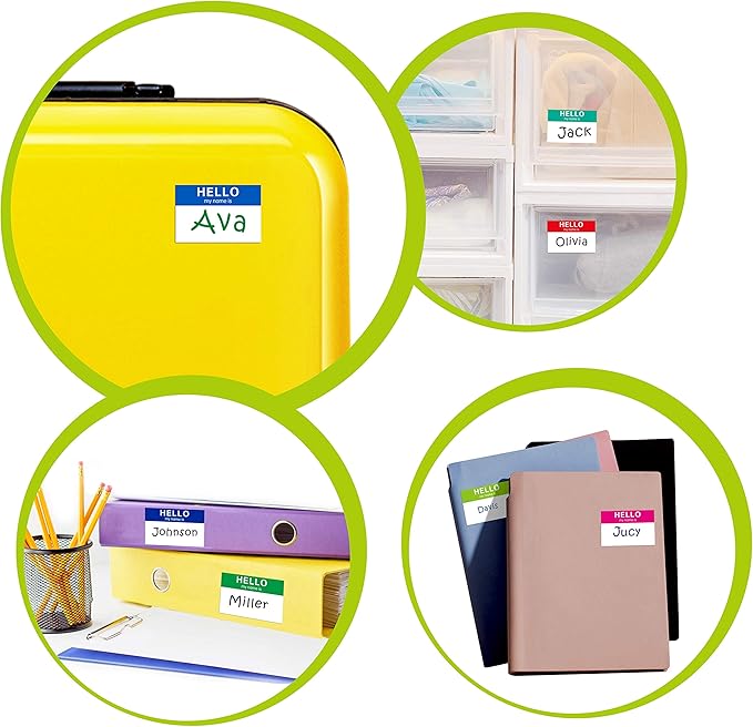 15 Colors 405 PCs Name Tag Sticker in - Image 5