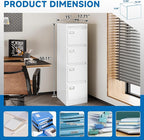 BYNSOE 4 Drawer File Cabinet - Image 5