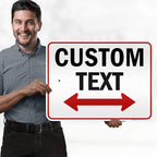 Custom Arrow, Custom Directional Sign, Two Way Arrow, 18x24 Inches, 3M EGP - Image 2