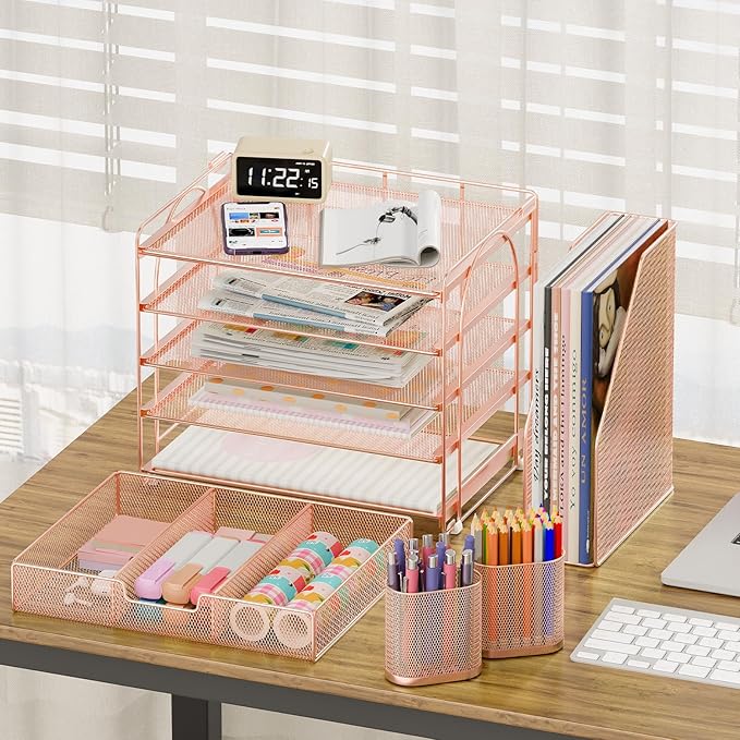 OPNICE Desk Organizer, 5-Tier Paper File Organizer - Image 5