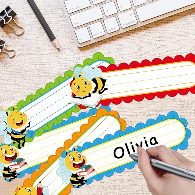 PETCEE 36Pcs Bee Desk Name Plates - Image 2
