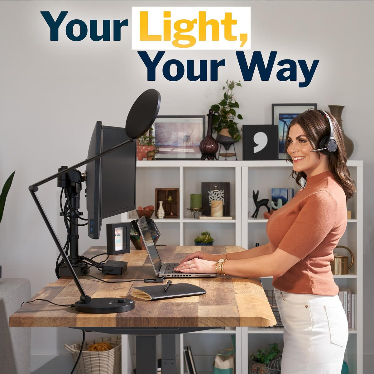vari led studio lamp – white, package contents