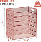 Marbrasse 6 Tier Paper Organizer Letter Tray - Image 3