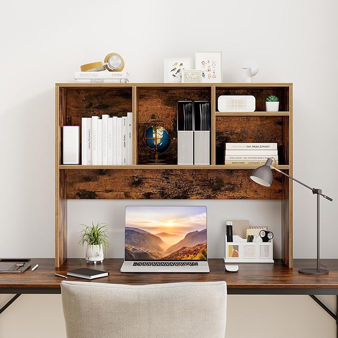 Tangkula Desktop Bookshelf, Countertop Storage Hutch - Image 5