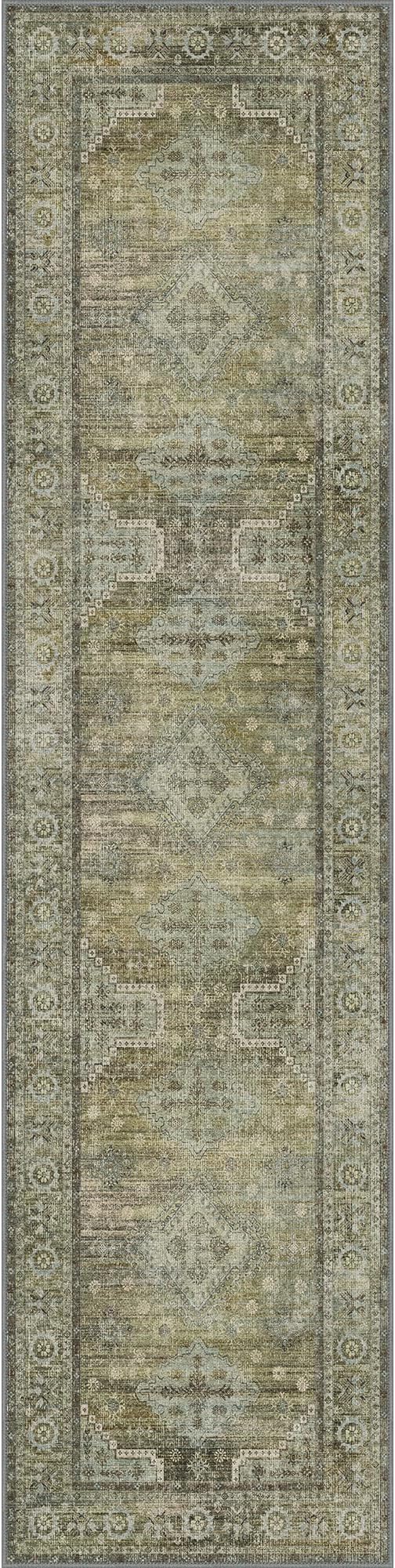 GENIMO Runner Rug 2x8 Non Slip Machine Washable Vintage Hallway Runner Rugs - Image 9