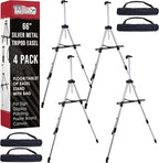 U.S. Art Supply 66" Silver Metal Tripod Easel Display by USArtSupply