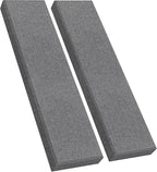 2 Pack 2" Thick Acoustic Panels, 47.24" X 11.81" Fiberglass Wall Panel by UMIACOUSTIC