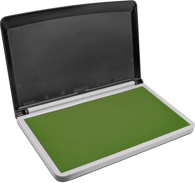 MaxMark Large Premium Olive Green Ink Stamp Pad - Image 2