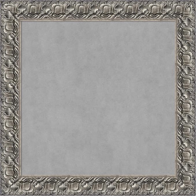 Amanti Art Silver Framed Magnetic Board 30x30 Medium Vision Board by AmantiArt