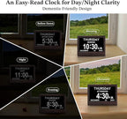 7'' Dementia Clock For Seniors, Large Display Digital Clock - Image 6