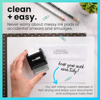 ExcelMark Custom Stamp – Clear & Crisp Impressions – Personalized Self-Inking - Image 3