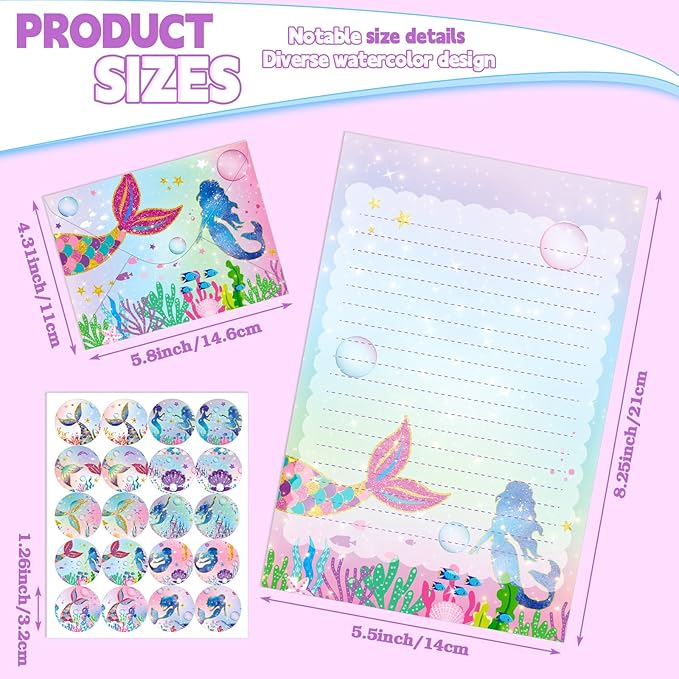TaoBary 160 Pcs Stationery Paper Set 50 Double Sided Stationery Papers - Image 5