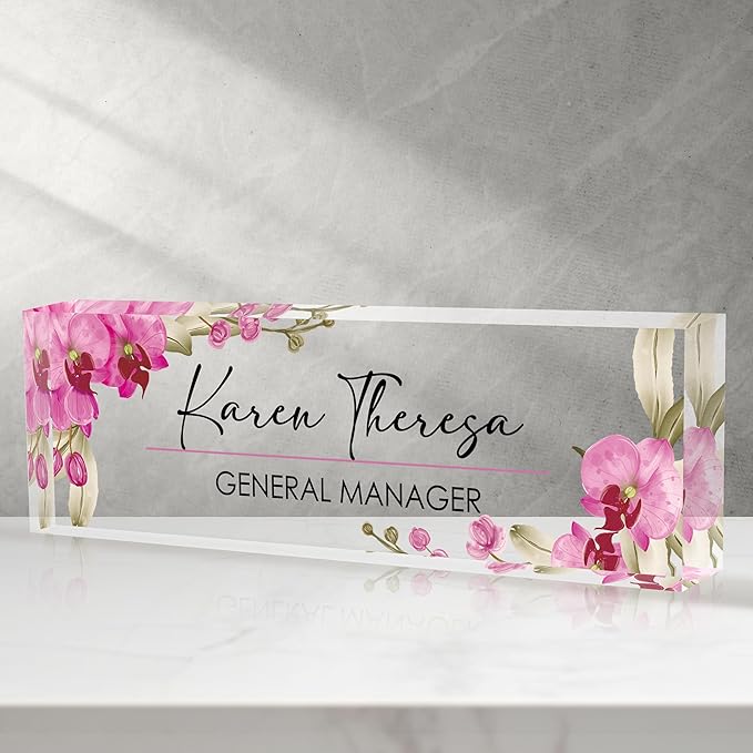 Personalized Desk Name Plate by Unknown