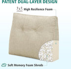 TANYOO Back Support Pillow for Recliner Soft Dual Layer Lumbar Support Pillow - Image 2