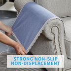 MINJIATEX Couch arm Covers, Non-Slip lace Sofa arm Covers Set of 2 Washable - Image 4