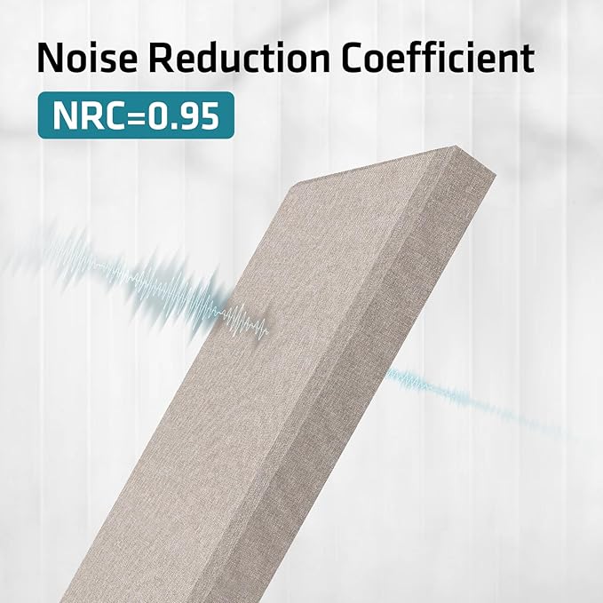 2 Pack 2" Thick Acoustic Panels, 47.24" X 11.81" Fiberglass Wall Panel - Image 6