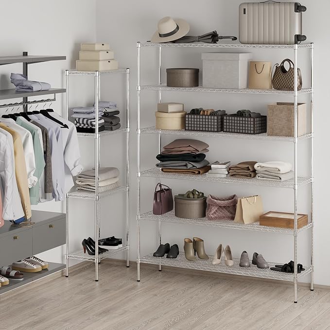 Regal Altair 18" Deep x 60" Wide x 86" Height Wire Shelving Kit | 6-Tier | NSF - Image 2
