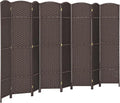 HOMCOM Room Divider, 8 Panel Folding Privacy Screen, 5.6' Tall Freestanding by HOMCOM