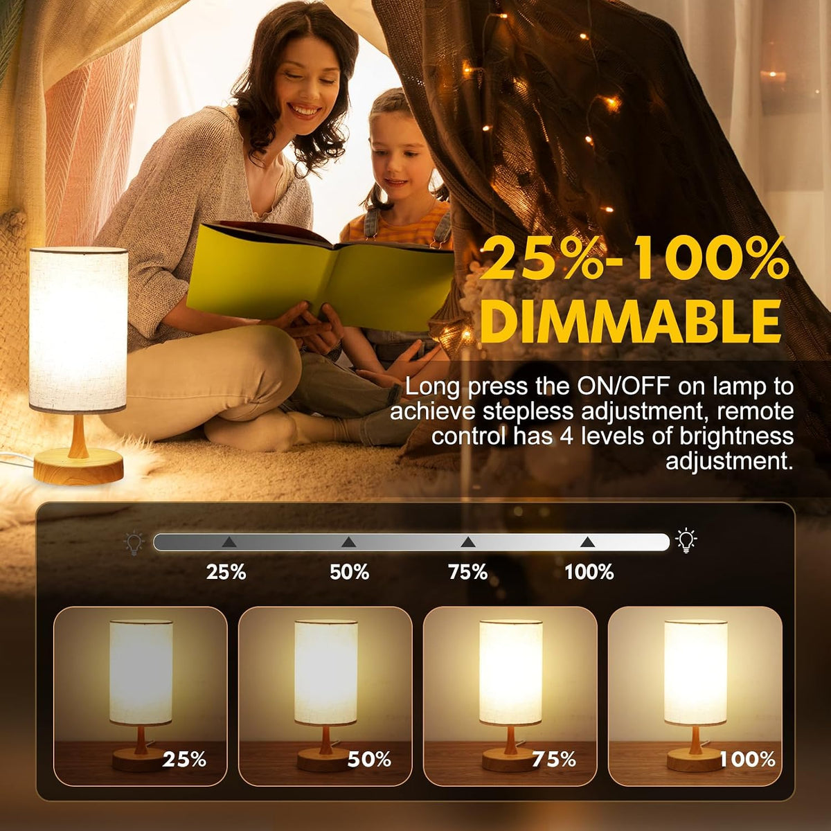 Caromolly Light Therapy Lamp, Sunlight Lamp 10000 Lux with Remote Control, 3 ...