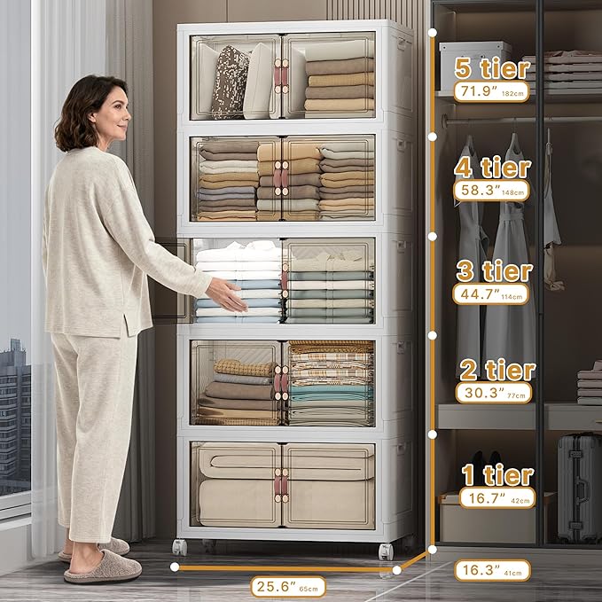 UAMFURI Extra Large Stackable Storage Bins - Image 2