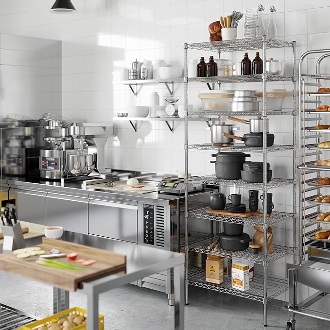 Regal Altair 21" Deep x 30" Wide x 86" Height Wire Shelving Kit | 8-Tier | NSF - Image 4