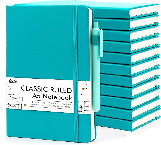feela 12 Pack Notebooks Journals Bulk by feela