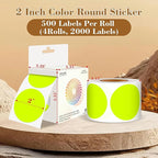 2 Inch Color Coding Round Labels - Image 2