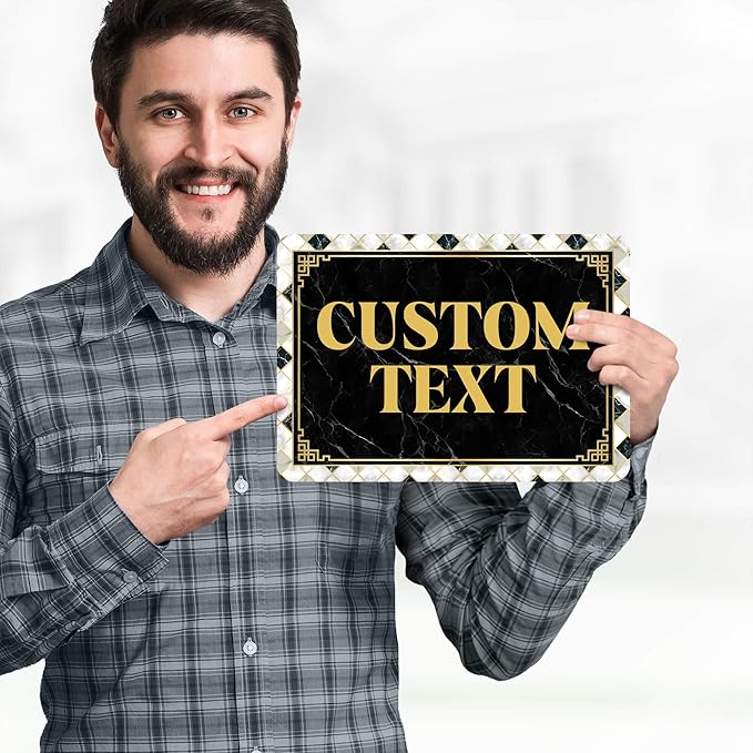 Custom Sign, Custom Street Sign, 11 Font Colors, 13 Font Styles, 4 Hole Options - Image 2