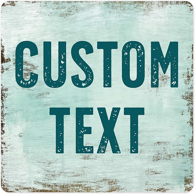Custom Sign, Custom Street Sign, 11 Font Colors, 13 Font Styles, 4 Hole Options by MySignCenter