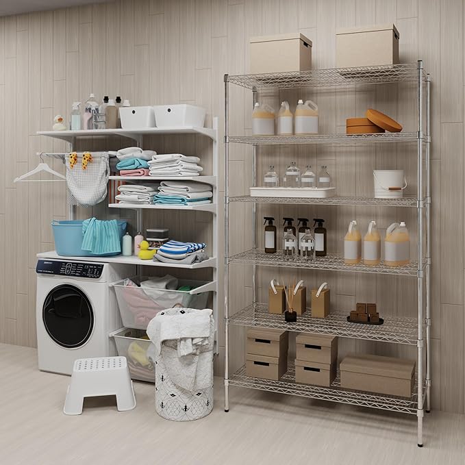 Regal Altair 21" Deep x 48" Wide x 74" Height Wire Shelving Kit | 6-Tier | NSF - Image 2