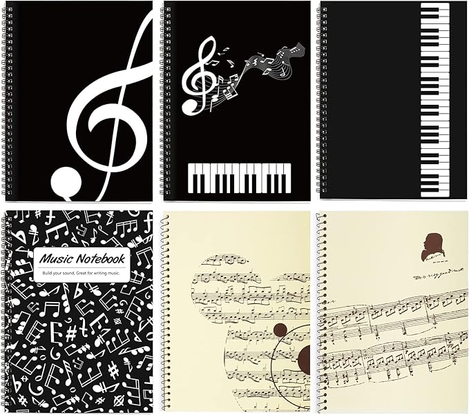 MAXCURY Blank Sheet Music Composition Manuscript Staff Paper Art Music Notebook - Image 5