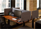 Stand Up Desk Store ReFocus Raw Clamp-On Acoustic Desk Divider Mounted Privacy - Image 6