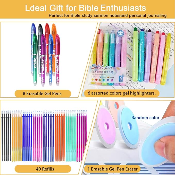 ZAYSWDNS 55 Pcs Bible Journaling Kit - Image 7