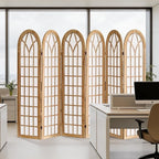 Aletheiawu 6 Panel Room Divider Wall Shoji Screen, Japanese Wood Room Divider - Image 8