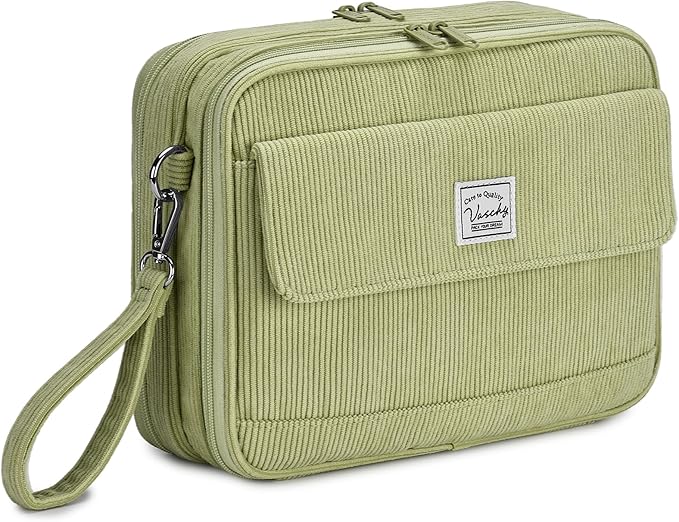 VASCHY Colored Pencil Case, Corduroy Large Pencil Pouch by Vaschy