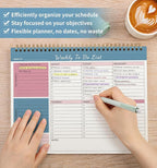 104 Pgs Weekly To Do List Notepad, 52 Duplex-Printed Undated Sheets 100 - Image 5