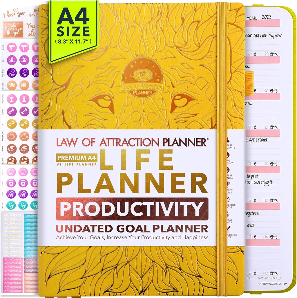 Life Planner - Undated Weekly & Monthly Planner, 12-Month Journey to Increase