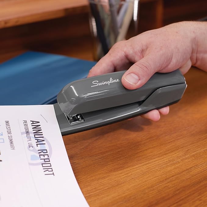 Swingline Stapler, 30 Sheet Capacity, 747 Business Stapler, Jam Free, Steel Gray - Image 2