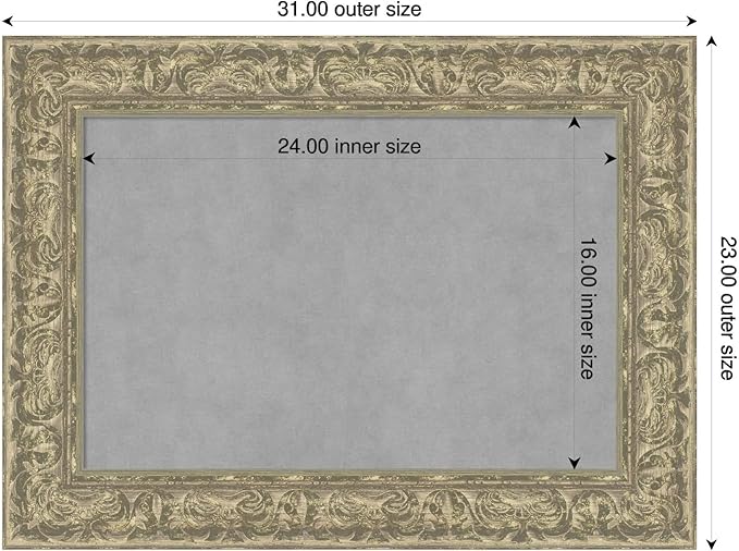 Amanti Art Silver Framed Magnetic Board 23x31 Medium Vision Board - Image 2