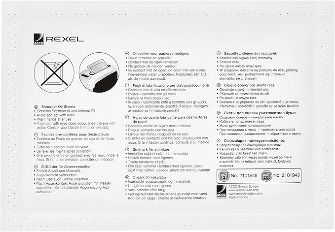 Rexel Shredder Oil Sheets, A5 Size, Shredder Maintenance - Image 3