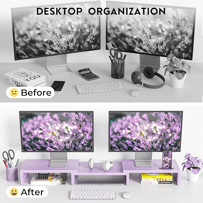 BONTEC Dual Monitor Stand Riser - Image 4