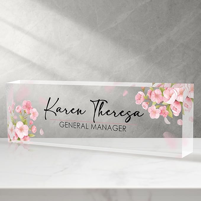 Custom Office Name Plate, Personalized Gifts by Unknown