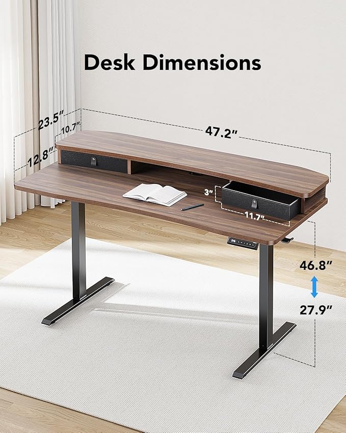 HUANUO 48″ x 24″ Electric Standing Desk - Image 3