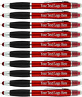 Personalized Pens with Gel Highlighter and Stylus -200 Pack Bulk-Free Imprint - by Sypen