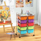 GLACER 10 Drawer Rolling Cart, Storage Cart - Image 8