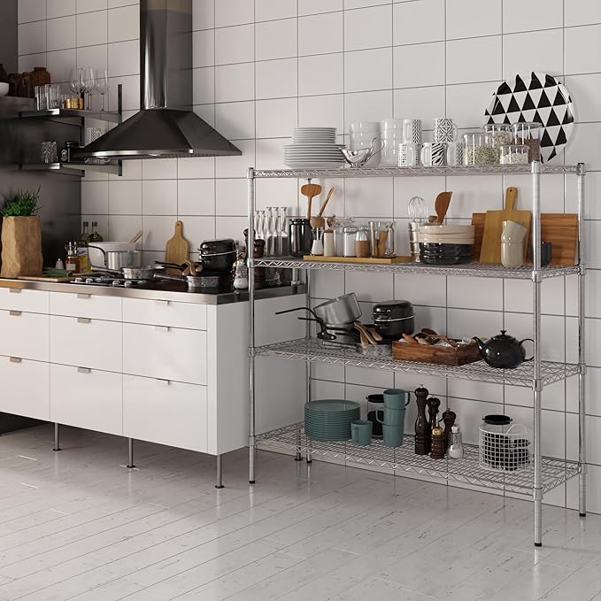 Regal Altair 18" Deep x 54" Wide x 54" Height Wire Shelving Kit | 4-Tier | NSF - Image 2
