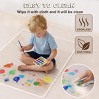 Beveled Edge Office Chair Mat for Carpet Crystal Clear 32" x 46" Heavy Duty Computer Desk Mats for Low Flat and No Pile Carpeted Floor or Hard Floor - Clear Rug Pad for Rolling Chairs