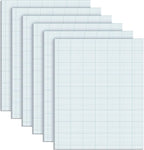 Ctosree 6 Pcs 8.5 x 11 Quadrille Pads 10 Squares Per Graph Paper Pad Back to by Ctosree