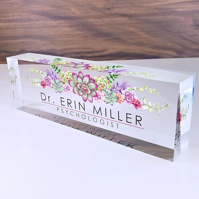 Artblox Office Desk Name Plate Personalized | Custom Name Plates by Artblox